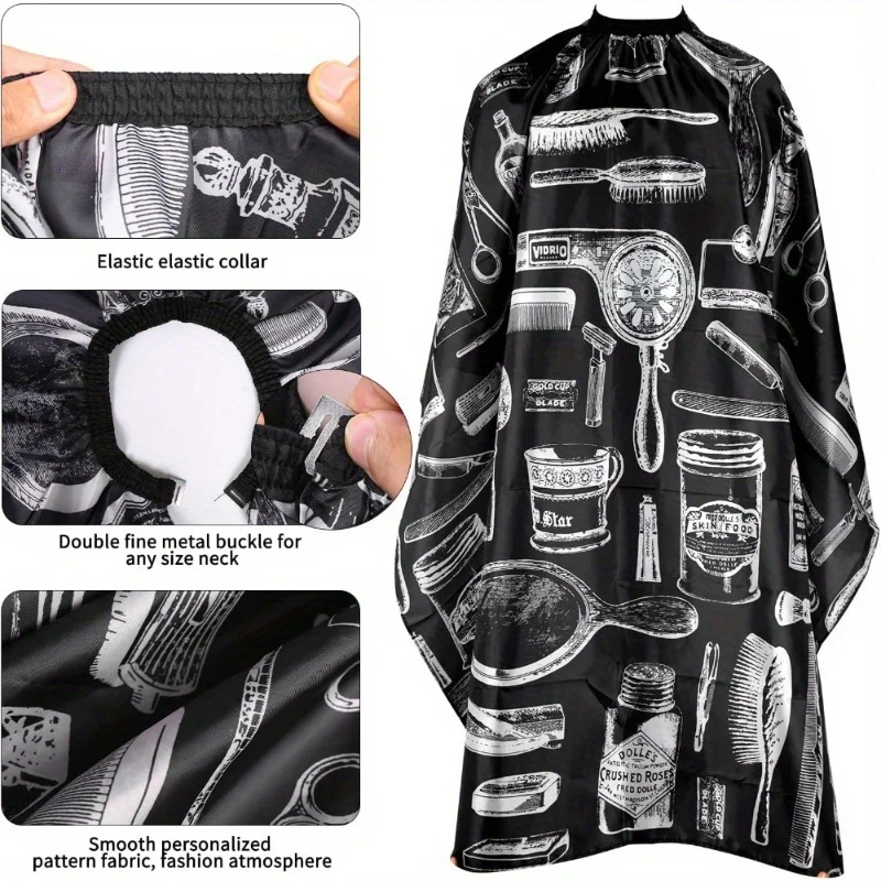 Conjunto de capa de barbeiro p - Neck Duster Brush Barber Salon avaliação e preço