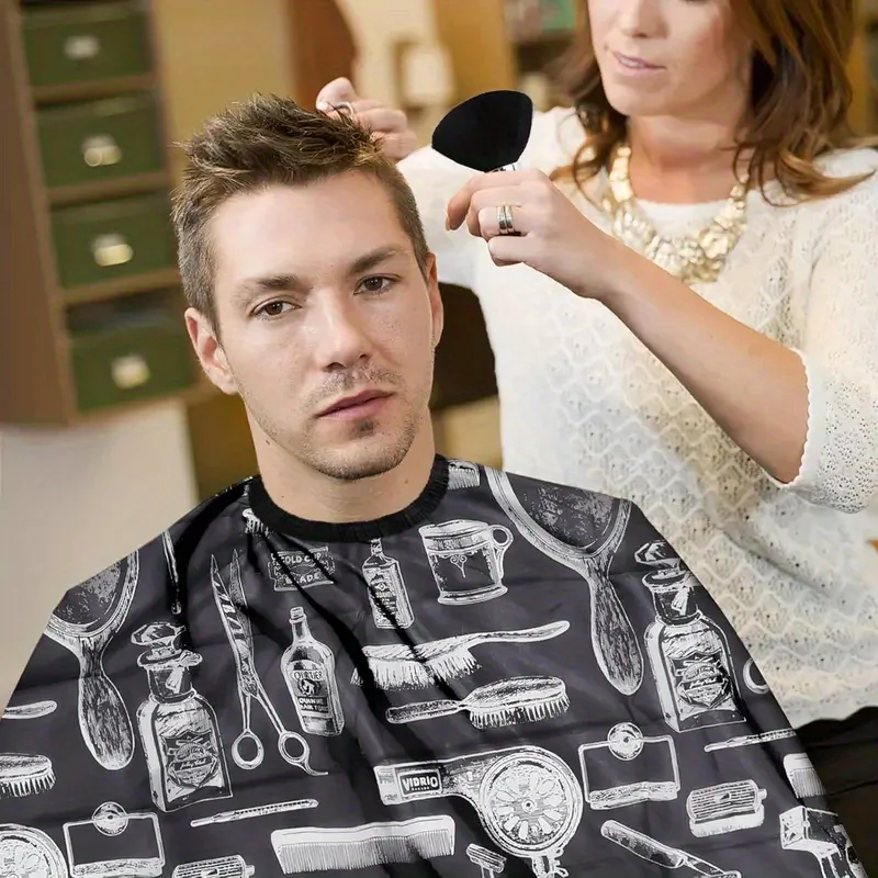 Conjunto de capa de barbeiro p - Neck Duster Brush Barber Salon avaliação e preço