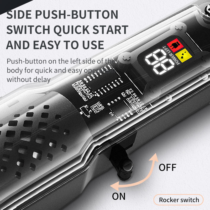 Conjunto de Máquina de Cortar  - Cordless Hair Clippers Professional Barber avaliação e preço
