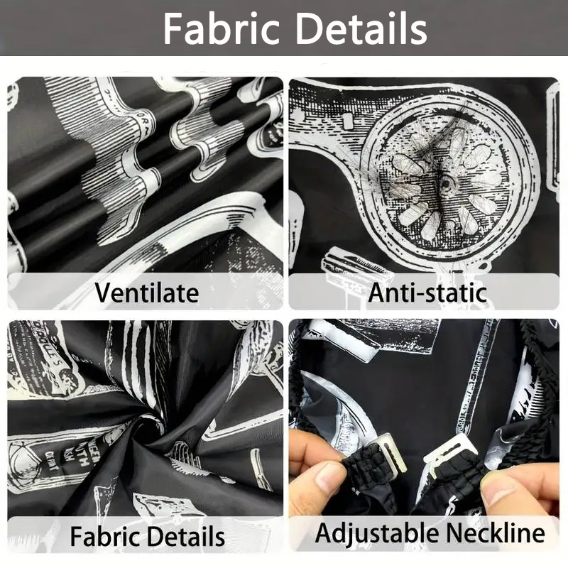 Avental Profissional para Cort - Barber Cape Waterproof Hair Cutting avaliação e preço