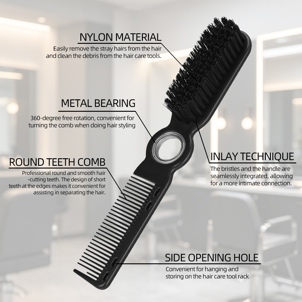 360 °   Escova Rotativa para B - Fade Brush Barber Soft Bristle avaliação e preço