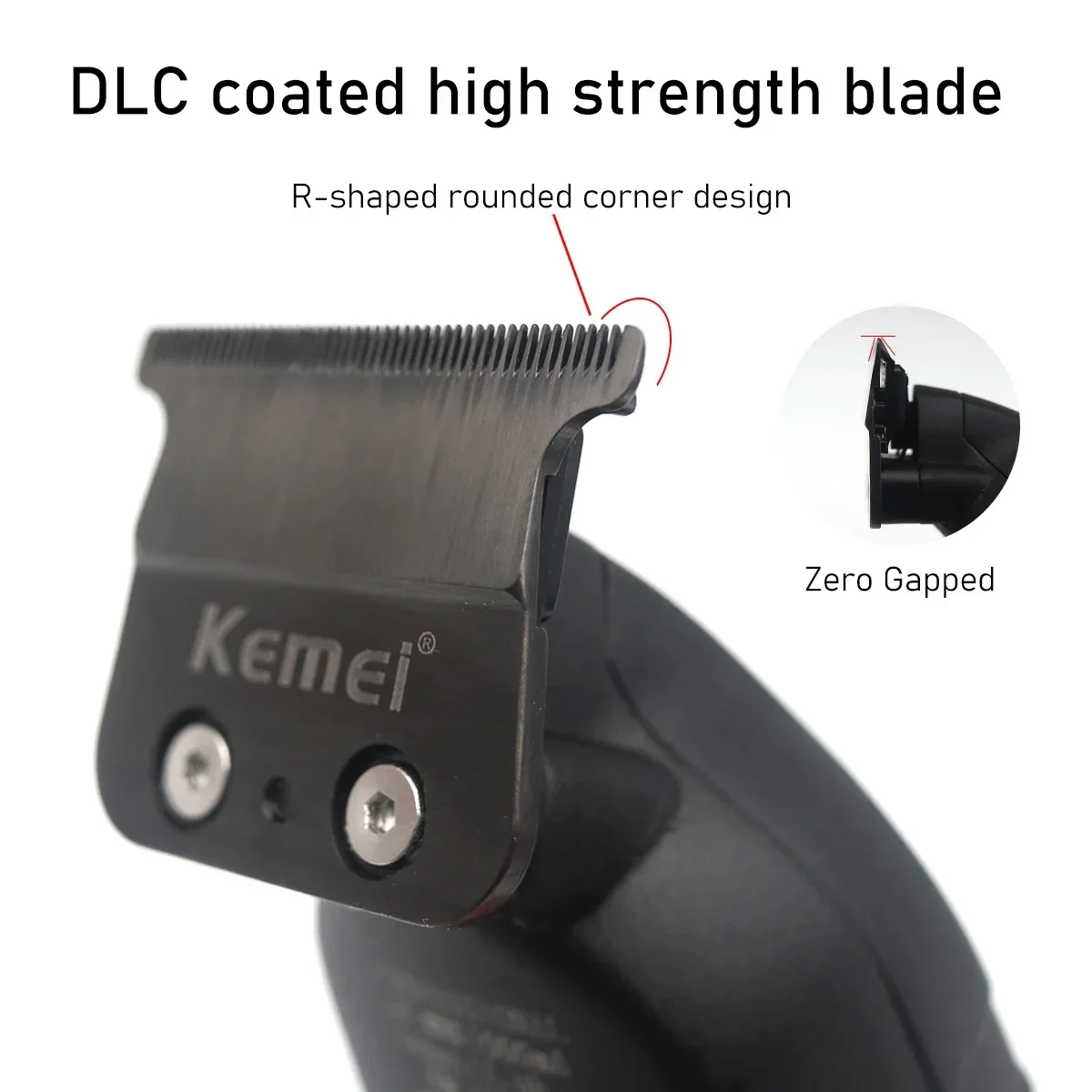 Kemei KM-2293 aparador profiss - Zero Gapped T Blade Hair Trimmer avaliação e preço